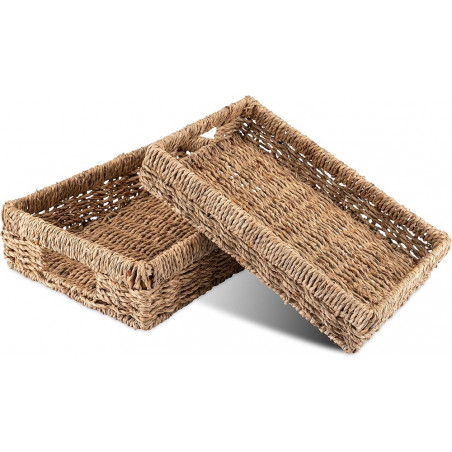 Panier tressé en jonc de mer