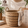 Panier tressé en jonc de mer