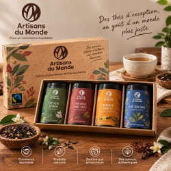 Coffret d'assortiment de thés équitables